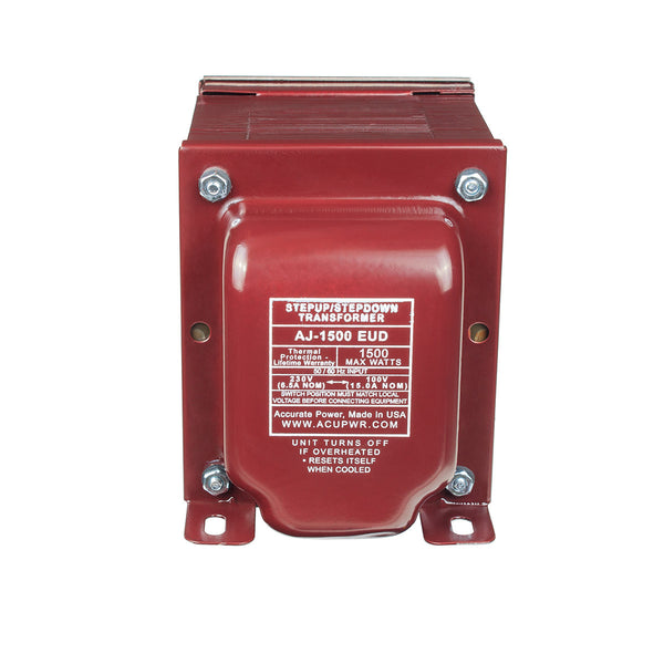 1500 Tru-Watts™ Step Up/Step Down Voltage Transformer - Use 100-Volt Appliances in 220-240-Volt Countries, Vice-Versa – AJ-1500EUD - ACUPWR USA
 - 12