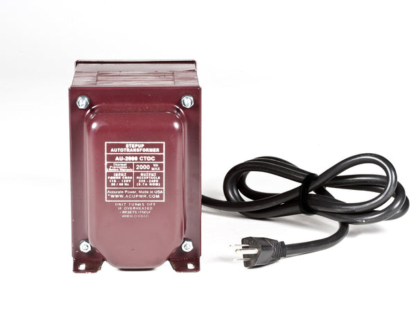 ACUPWR red 2000-Watt Step-Up Transformer (AU-2000)