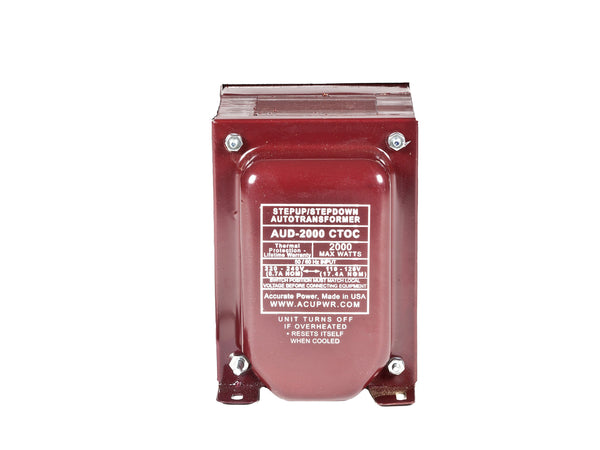 ACUPWR red 2000-Watt Voltage Transformer (AUD-2000IEC)