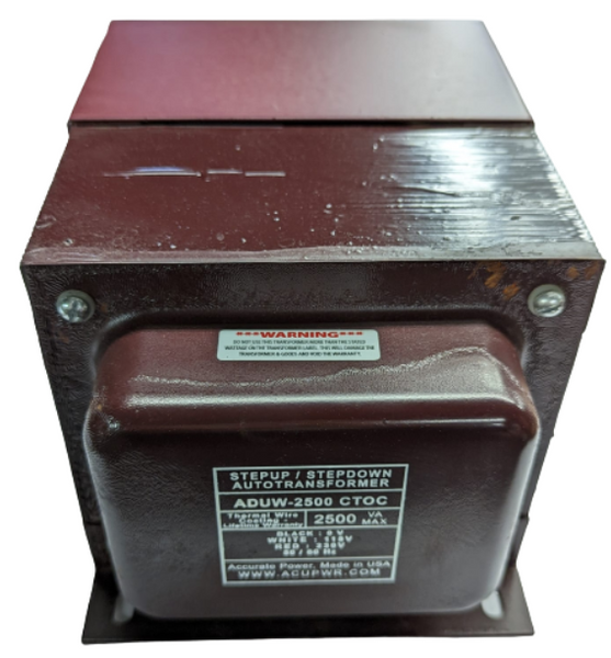 2500 Tru-Watts™ 115 Volts or 230 Volts to 115 Volts Step Down Transformer (ADUW)-2500