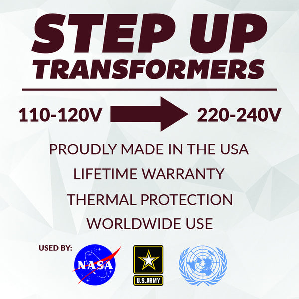 STEP UP - USE 220V APPLIANCES IN 110V COUNTRIES - ACUPWR USA
