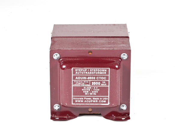 ACUPWR red 2000-Watt Hard-Wire Voltage Transformer (ADUW-2000)