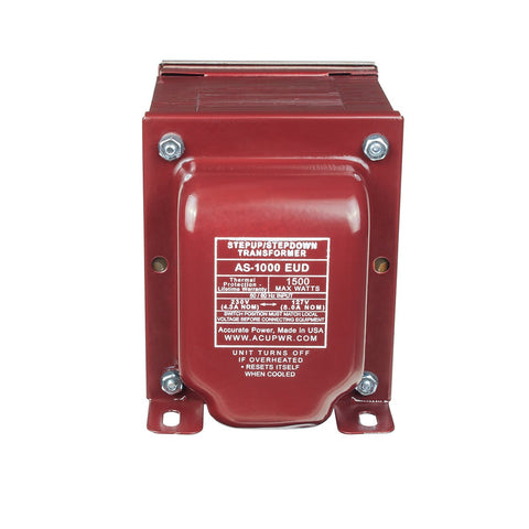 ACUPWR red 1500-Watt Voltage Transformer (AS-1500EUD)