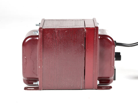 ACUPWR red 1500-Watt Refrigerator Voltage Transformer side view