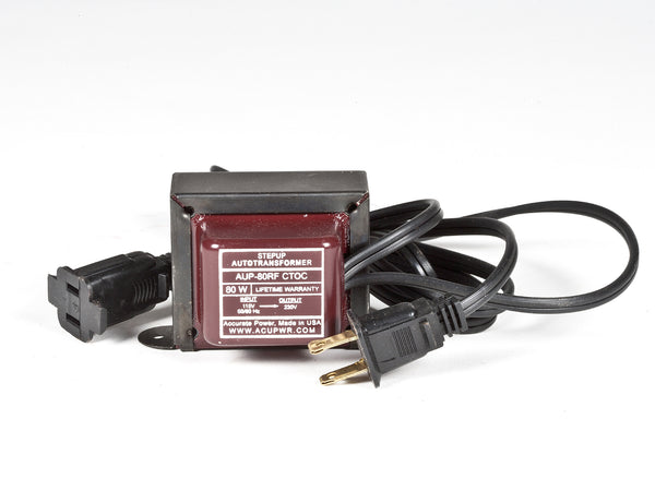 80 Watt Step Up Transformer Converter - Use 220 Volts appliances in 110 Volts countries AUP-80