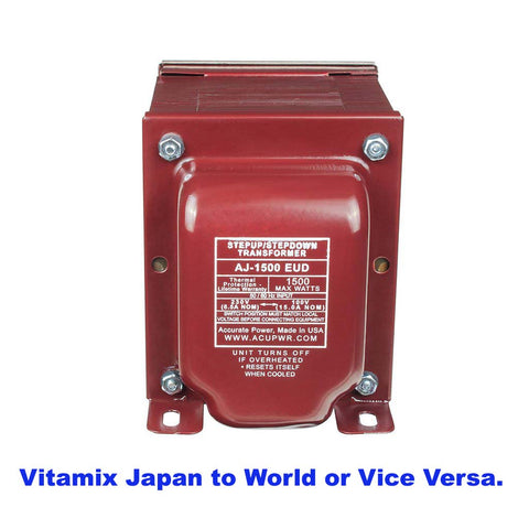 Japan to World and Vice Versa Tru-Watts™ 1500w Step Up/Step Down Voltage Transformer - Use 100-Volt Appliances in 220-240-Volt Countries, Vice-Versa – AJ-1500EUD